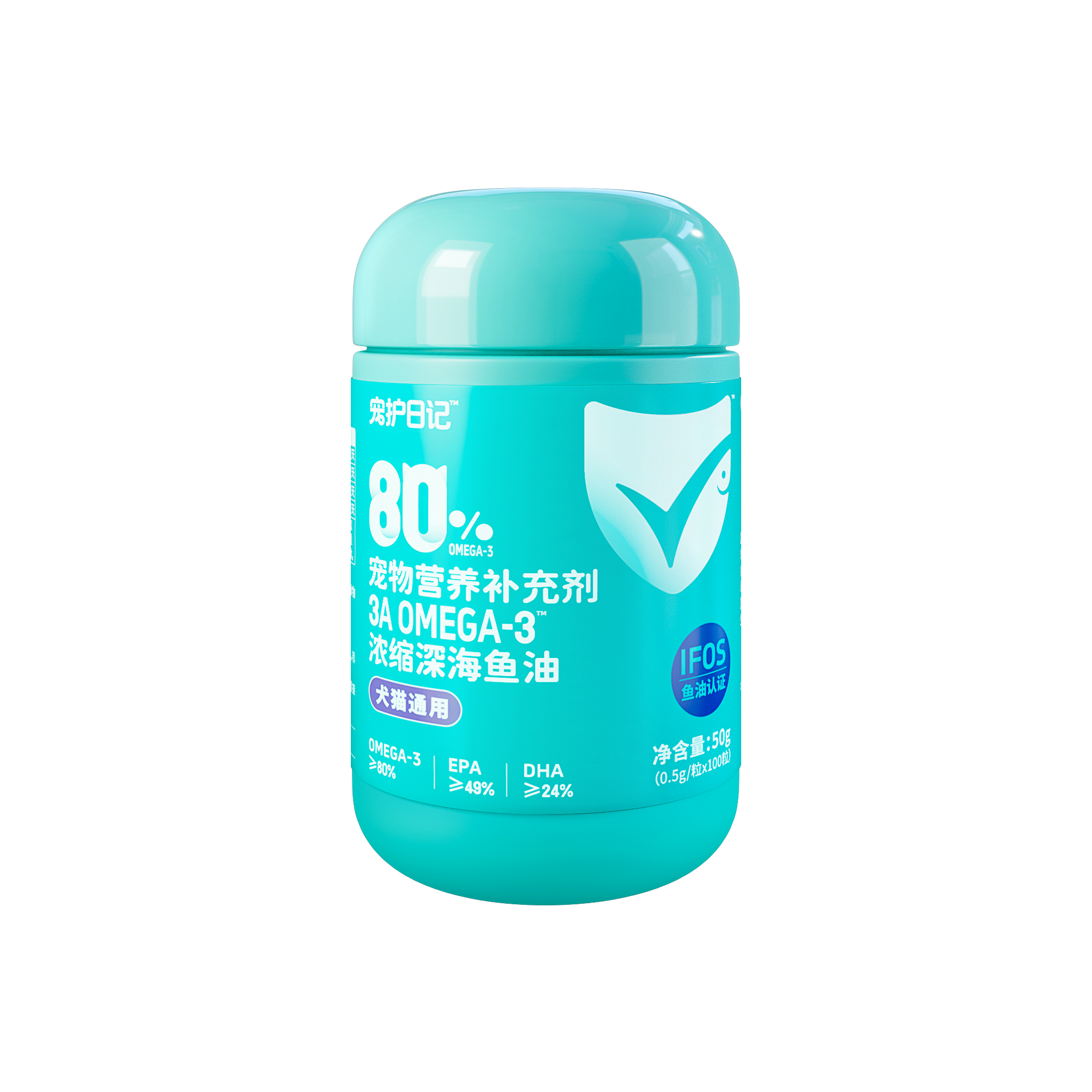 宠物营养补充剂 3A Omega-3 浓缩深海鱼油（犬猫通用）