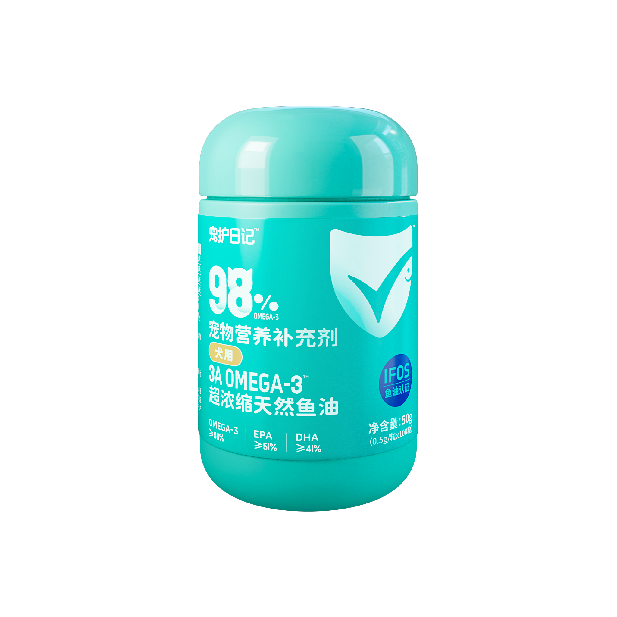 宠物营养补充剂 3A Omega-3 超浓缩天然鱼油（犬用）